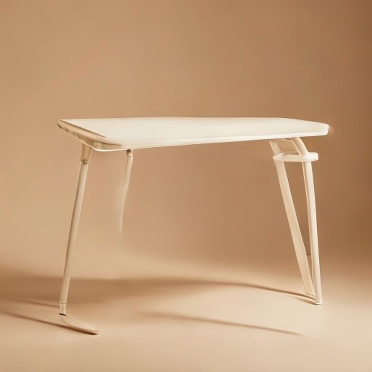 DeskMate Folding Study Table — Ivory