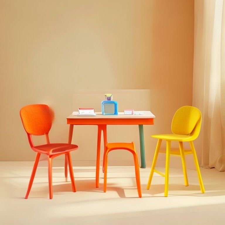 Kids Corner Set — Doodle Study Set + Gully Chair + Step Stool