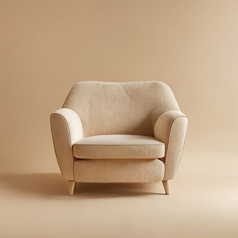 Marina Mid-Back Armchair — Marble Beige