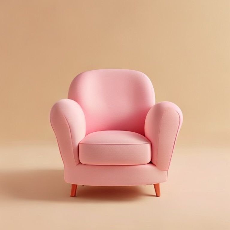 TinyTown Kids Armchair — Bubblegum Pink